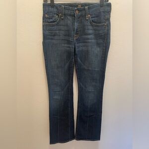 7 For All Mankind Dark Blue Kimmie Bootcut Jeans